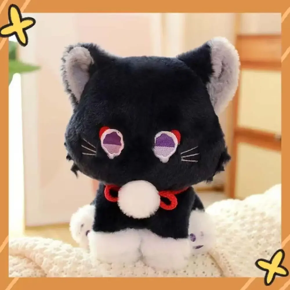 Genshin Impact Scaramouche Cat Plush Doll, 20Cm Handmade, Wanderer Kitten Stuffe